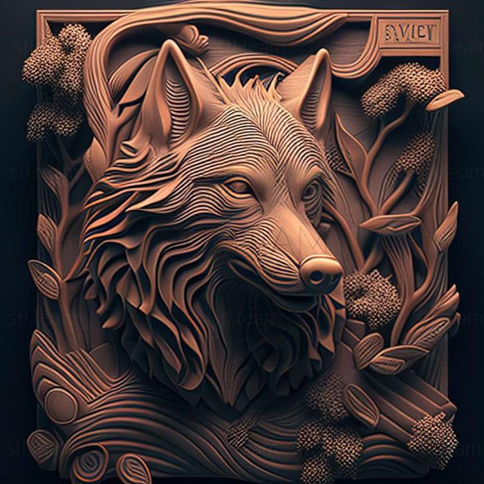 3D model WolfQuegame (STL)